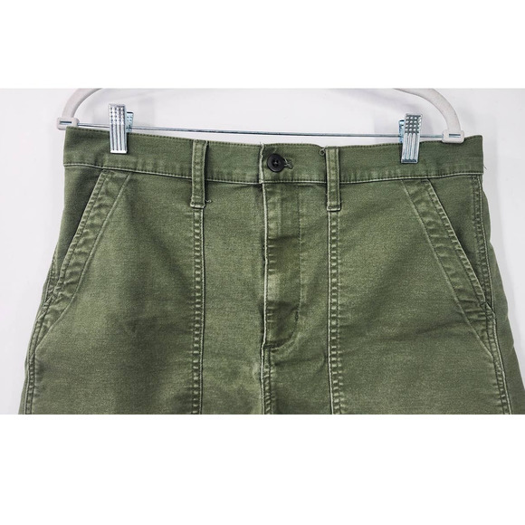 Madewell The‎ Perfect Vintage Fatigue Short Green Olive Size 31 - Picture 4 of 8